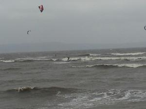 kite surfers at Crammond